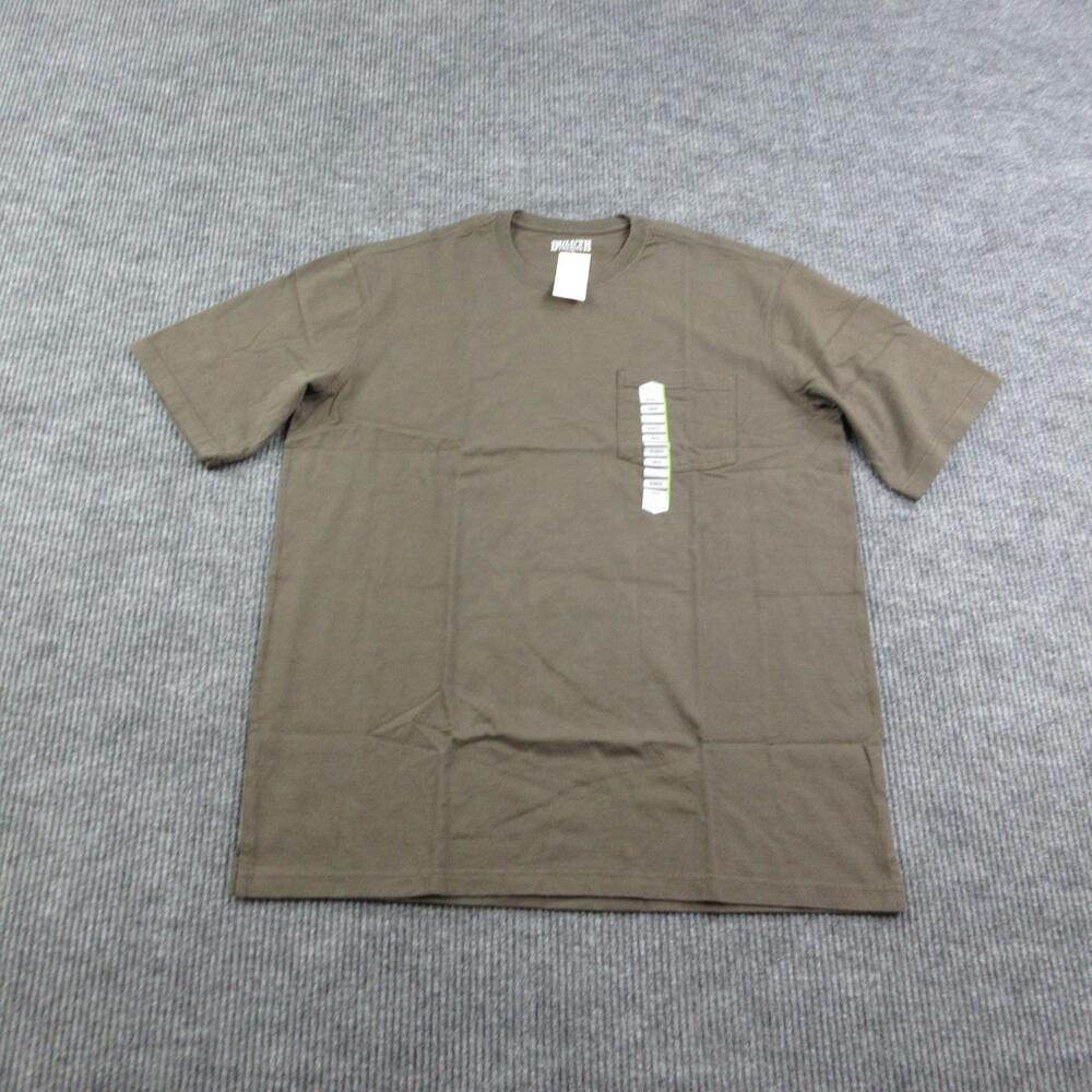 Duluth Trading Shirt Mens L Brown Longtail T Pocket Relaxed SS NWT